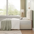 thumbnail image 4 of Someet Upholstered Headboard for Twin Size, Adjustable Height Headboard, Modern Diamond Tufting Solid Wood Headboard, Beige, 4 of 9