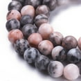 thumbnail image 3 of 1strand Natural Pink Zebra Jasper Beads Strands Round 6.3~6.5mm Hole: 1.2mm about 63pcs/Strand 14.96 inch(38cm), 3 of 3