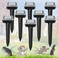 thumbnail image 4 of Ultrasonic Mole Repellent,Solar Powered Gopher Mole Repellent Stakes for Chipmunks,Snake,Gophers,Voles,Waterproof Sonic Moles Deterrent for Outdoor Garden,Home (6 Pack), 4 of 8
