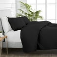 thumbnail image 4 of Bare Home  Diamond Stitched Lightweight Microfiber Coverlet Set Black Full - Queen 3 Piece, 4 of 5