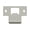 Silver, variant on Deltana TSPE200U10B Extended T-Strike (2-3/4" x 2" ); Oil Rubbed Bronze Finish