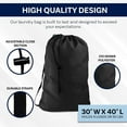 Ultra Essentials Laundry Bag with Strap, Heavy Duty, 30x40" XXLarge