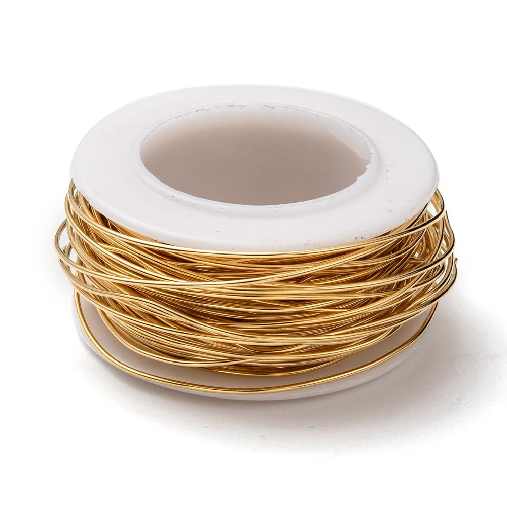 1roll 304 Stainless Steel Wire Golden 21 Gauge 0.7mm about 32.8 Feet(10m)/roll