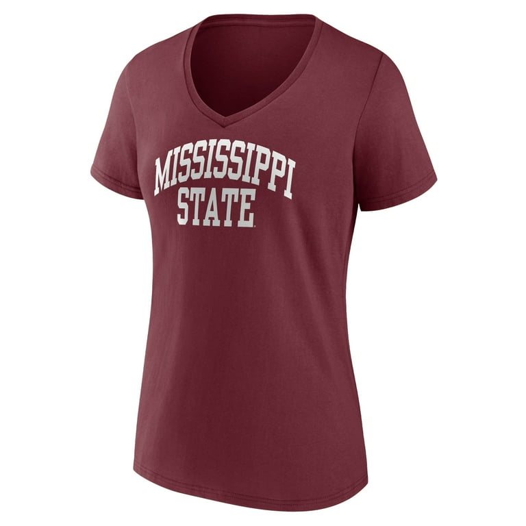 Women's Fanatics Maroon Mississippi State Bulldogs Basic Arch V