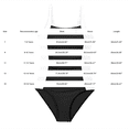 thumbnail image 3 of YunPes Girl Swimsuit One Piece White & Black Color Block Bathing Suit for Girl Retro Square Neck Adjustable Straps Girls' Swimwear, 3 of 5