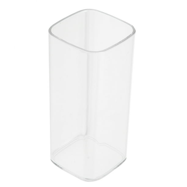 Vaso de agua vaso cuadrado de acrílico de 400 ml vasos de plástico resistentes a roturas para bebidas estilo restaurante para uso en el hogar y la oficina
