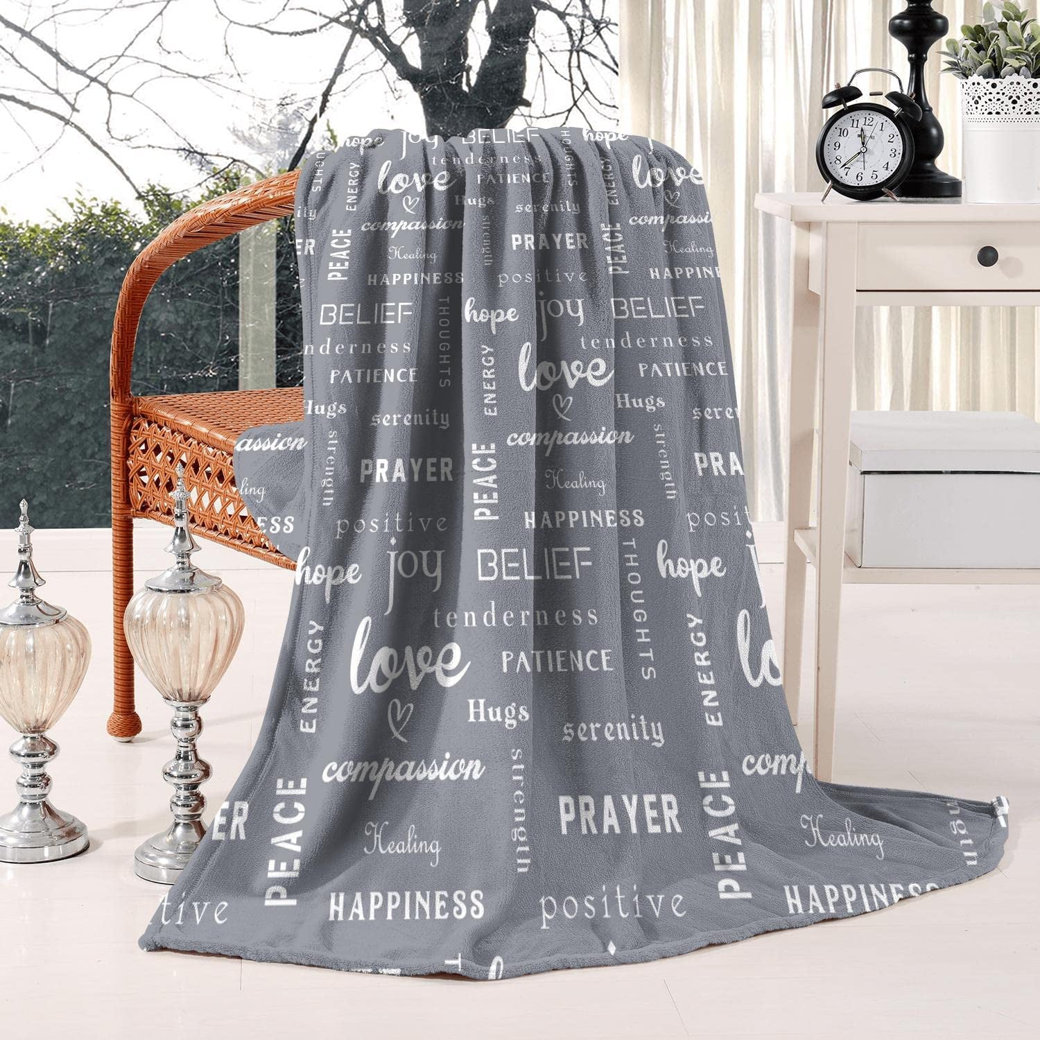 Healing Blanket Warm Hug Get Well Soon Gifts for Men Kids Breast Cancer  Survivor Gifts for Women Comfort for Chemo Patients Soft Throw Fleece  Blanket 60x50 in Home Bed Sofa Chairs 