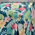 thumbnail image 4 of Floral Dog Crate Cover, Hibiscus Flower and Leaves Tropical Summer Flair Bouquet Arrangement Illustration, Easy to Use Pet Kennel Cover for Medium Large Dogs, 35" x 23" x 27", Multicolor, by Ambesonne, 4 of 6
