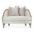 thumbnail image 3 of Michael Amini Malibu Crest Chair and Half - Cloud White/Chardonnay, 3 of 9
