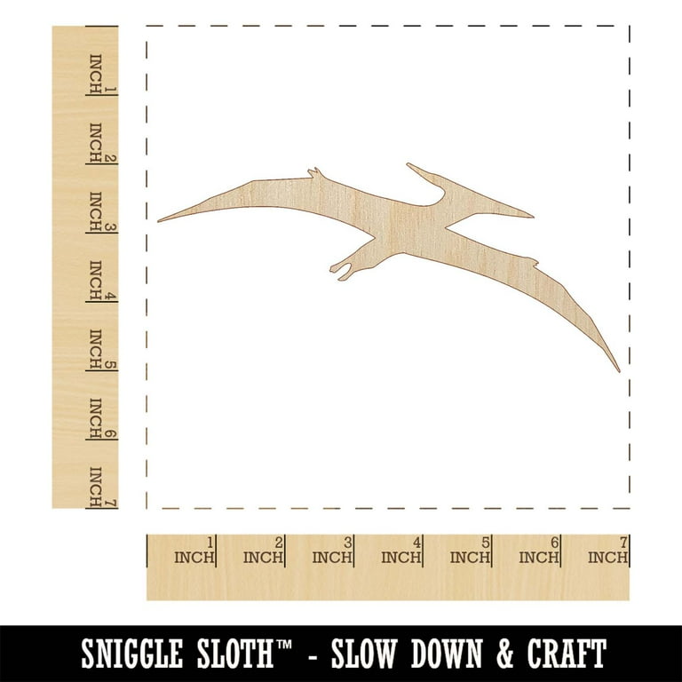 Pterodactyl Dinosaur Solid Wood Shape Unfinished Piece Cutout Craft DIY  Projects - 6.25 Inch Size - 1/8 Inch Thick