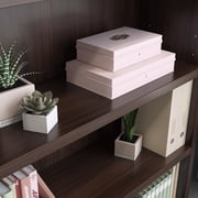 Sauder Affirm Engineered Wood 5-Shelf Bookcase in Noble Elm/Brown