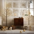 thumbnail image 4 of CAPHAUS 6 Feet, 72 inch Full Brown Twinkling Birch Tree w/ 72 LED Lights, Lighted Birch Tree, Full Artificial Brown Twig Tree w/ Warm White Lights for Festival, Holiday Decoration Indoor, 4 of 9