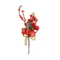 thumbnail image 2 of Artificial Christmas Picks with Berries,Holiday Greenery Stems for Floral Arrangements,DIY Crafts,Christmas Tree Decorations,Winter Centerpieces and Home Holiday Decor, Pine Branches, 2 of 4