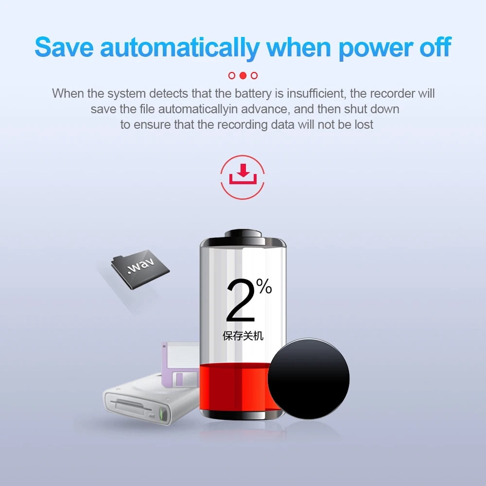 32GB Mini Digital Voice Recorder One-click Recording Micro Brooch Sound Recorder -384Hours 192kbps 120mah Professional Long Distance Voice Recorder MP3 Player