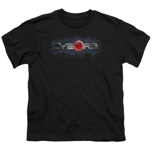 Jla - Cyborg Title - Youth Short Sleeve Shirt - Small