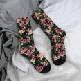 thumbnail image 5 of KLL Rose Flowers Print Cool Socks Men's Women's Crew Socks Funny Crazy Novelty Stockings, 5 of 6