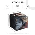 thumbnail image 3 of Picia Surrealist Cow Pattern Tissue Box Cover,PVC Leather Square Holder,Tissue Box Holder with Magnetic Bottom,Facial Paper Organizer Dispenser-5.2"X5.2"X5.2", 3 of 8