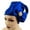 Blue, variant on Eosunjian Turban Cap Bow Adjustable Women Satin Surface Breathable African Headwrap for Daily Wear