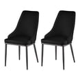 thumbnail image 3 of Set of 2 PU Leather Dining Chairs Modern High Back Side Chair For Dining Room Kitchen Living Room, 3 of 6
