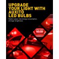 thumbnail image 6 of AUXITO 194 LED Light Bulb Red 168 2825 W5W T10 Wedge 14-SMD LED Replacement Bulbs for Car Dome Map Door Courtesy License Plate Lights, Pack of 10, 6 of 8