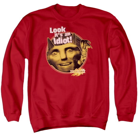 Mirrormask Riddle Me This Adult Crewneck Sweatshirt Red