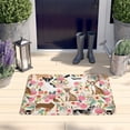 thumbnail image 2 of Chihuahua Dog and Flower Flannel Non Slip Door Rugs,Washable Door Mats Indoor,Decorative Door Mats,Dirt-Resistant and Absorbent Doormat for Entrance,Bedroom,Kitchen,Bathroom,23.5x16in(60x40cm), 2 of 5