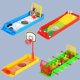 thumbnail image 3 of Calidad Premium, 1 pieza, divertido baloncesto de escritorio, Mini baloncesto, juguetes deportivos, juegos de mesa de baloncesto para dedos kaili Sencillez, 3 of 5