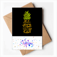 thumbnail image 1 of Be a Sweet PineFruit Fruit Quote Welcome Back Greeting Cards Envelopes Blank, 1 of 3