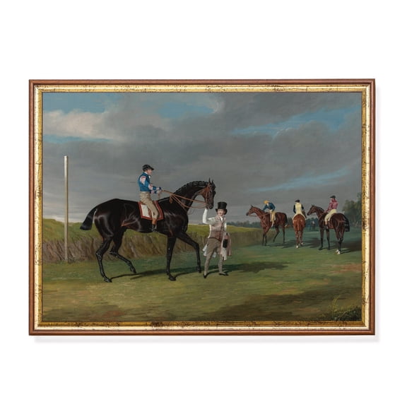 Vintage Horse Racing Poster 19Th Century Equestrian Art Home Decor, 8x12 UNFRAMED