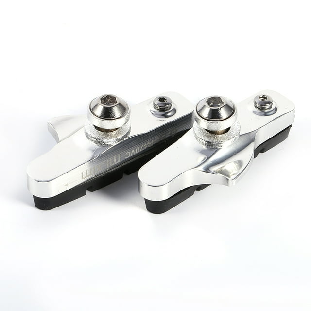 1Pair Bike Brake Pads Replacement, Aluminium Alloy Road Brake Shoes Drawer Style Brake Pads For Mountain Bike Accessory