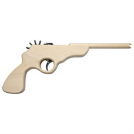 Poplar wood Rubber Band Gun / Pistol Bag of 1