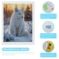 thumbnail image 3 of Diamond Art Kits for Adults, Winter Arctic Fox Sunset Scene 5D Diamond Painting Kits for Adults Beginners, DIY Full Drill Diamond Painting, Gem Art and Crafts 12x16, 3 of 7