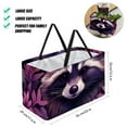 thumbnail image 2 of Raccoon Reusable Foldable Large Capacity Oxford Cloth Storage Basket Easter Picnic Basket, 2 of 7
