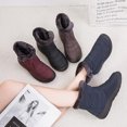 thumbnail image 5 of Waterproof Winter Women Shoes Snow Boots Fur-lined Slip On Warm Ankle, 5 of 12