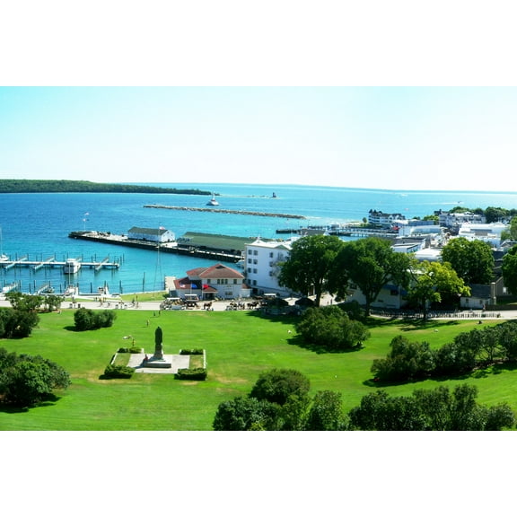 24x36 gallery poster, Marquette Park on Mackinac Island