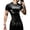 Black-3, variant on Gothic Graphic Compression Shirt Men's Athletic Compression Shirt Round Neck Short Sleeve Gym Breathable Stretchy Athletic Top