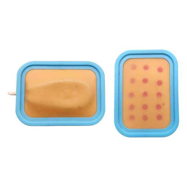 2 almohadillas de entrenamiento de silicona para inyección de venopunción práctica, almohadilla