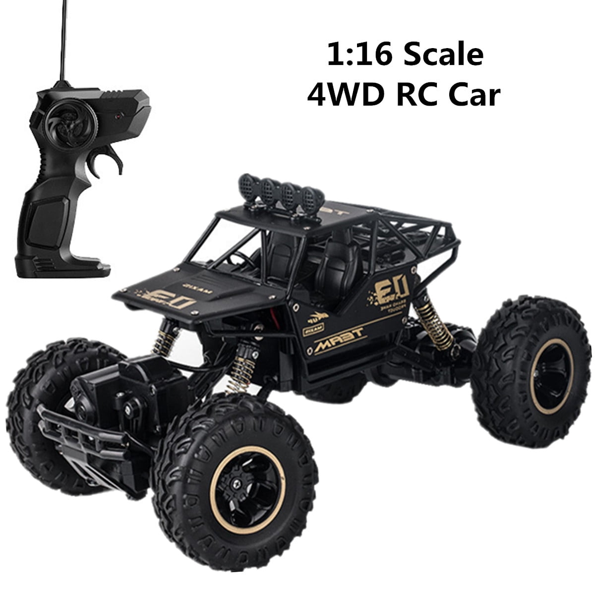 1/16 Scale 4WD Off-Road Vehicle Alloy 2.4GHz Remote Control Buggy Crawler Car e