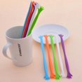 thumbnail image 3 of 50 Pieces 8.54 Inch Swizzle Sticks Cocktail Stirrers Plastic for Bar Disposible Plastic Swizzle Sticks (Multicolor), 3 of 5