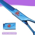 thumbnail image 2 of Tijeras de Acicalamiento para Perros Unique Bargains con Mango Ergonómico, Tijeras Curvadas para Mascotas de 7.5" Azul, 2 of 7