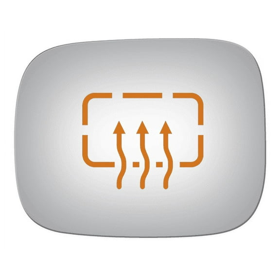 Flat Power Driver Side Replacement Mirror Glass for 2007-2010 Volvo V70 W/O Baking Plate