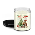 thumbnail image 2 of Merry Christmas and Happy New Year Santa Basset Hound Holiday Xmas Winter 2025 Soy Wax Candle Bassets Dog Breed Lovers Gifts Idea 16oz White Vanilla Candle - 00024, 2 of 5
