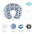 thumbnail image 2 of The Peanutshell Nursing Pillow Covers for Breastfeeding, 2 Pack Set, Dinosaur and Navy Blue Minky Dot, 2 of 7