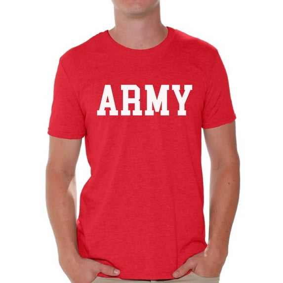 Awkward Styles Men's Army Shirt Military Tshirt Army Gifts for Him Military Training Workout Clothes Army Tshirt for Men