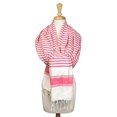 thumbnail image 4 of Design Imports CAMZ34124 Aqua Variagated Stripe Fouta Towel, 4 of 12
