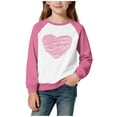 thumbnail image 2 of Girls Valentine's Day Sweatshirt Watermelon Red | Kids Heart Crewneck Long Sleeve Shirt | Cute Valentine Top & Gift for Girls 4-14 Years,Size 7-8 T, 2 of 5
