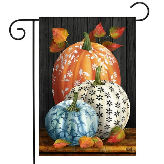 Briarwood Lane Elegant Pumpkins Garden Flag