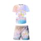 thumbnail image 1 of Conjuntos de unicornio de verano para niños y niñas, chándal de dibujos animados para niños, camisetas de manga corta, conjuntos deportivos para niños, 2 uds., conjuntos bonitos, ropa 5T Gao Jinjia LED, 1 of 2