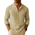 thumbnail image 2 of Ceisia Men Fashion Casual Short Sleeve Turndown Collar Button Front Versatile Gift Daily Work Party Blouse Shirt Top, 2 of 5