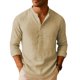 thumbnail image 2 of Ceisia Men Fashion Casual Short Sleeve Turndown Collar Button Front Versatile Gift Daily Work Party Blouse Shirt Top, 2 of 5